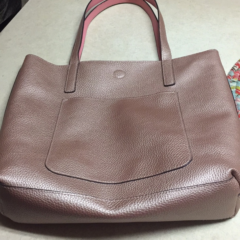 Rose gold tote